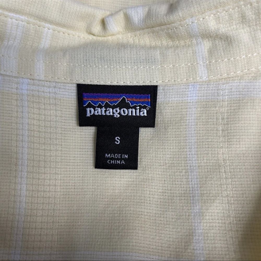 Patagonia Women's Lightweight A/C Top Shirt Harvest Windowpane Size Small - Picture 5 of 7